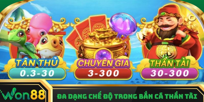 Đa dạng chế độ trong Bắn Cá Thần Tài