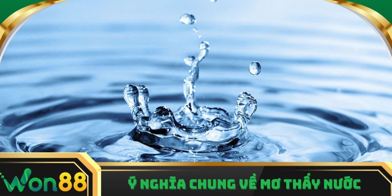 Ý nghĩa chung về giấc chiêm bao thấy nước